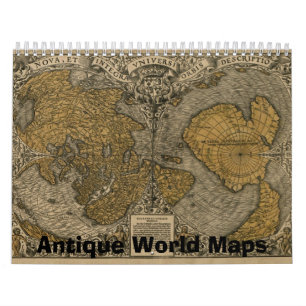 Antique Maps of The World Calendar
