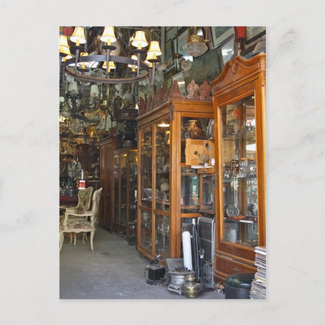 Antique Market in Athens Greece Post Card (Front)