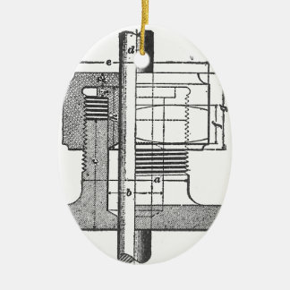 Antique Mechanical Tool Engineer Ceramic Tree Decoration