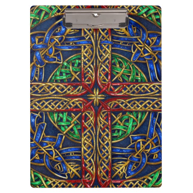 Antique Mediaeval Celtic Knots Clipboard (Front)
