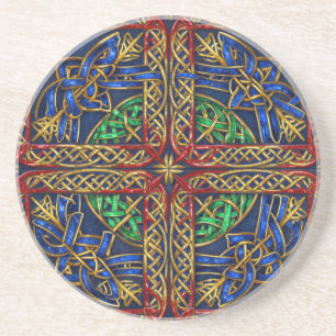 Antique Mediaeval Celtic Knots Coaster