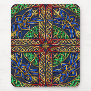Antique Mediaeval Celtic Knots Mouse Mat