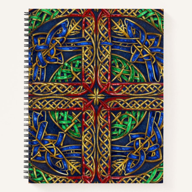 Antique Mediaeval Celtic Knots Notebook (Front)