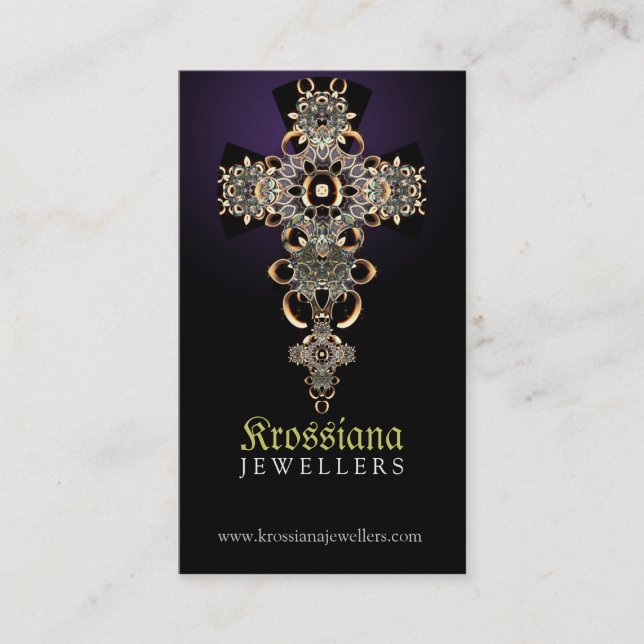 Antique Mediaeval Jewellery Business Card (Front)