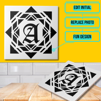 Antique Mediaeval Lettered Tile