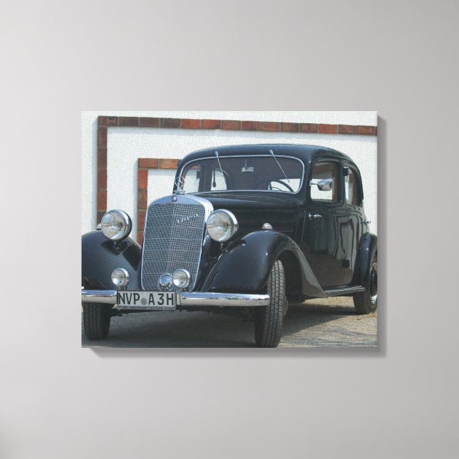 antique mercedes 3 canvas print (Front)
