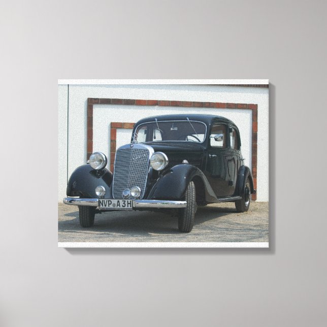 antique mercedes 3 canvas print (Front)