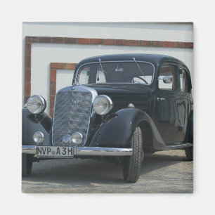 antique mercedes 3 magnet