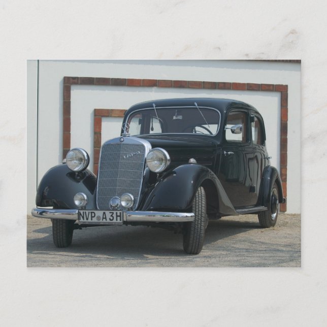 antique mercedes 3 postcard (Front)