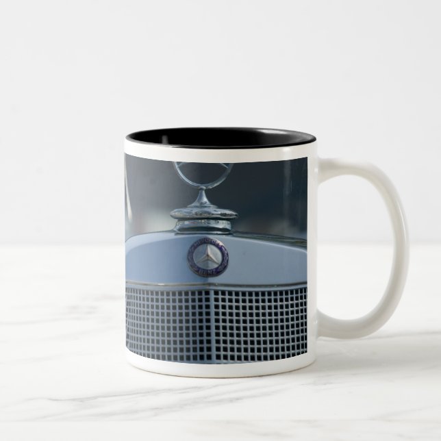 antique mercedes 4 Two-Tone coffee mug (Right)