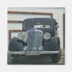 antique mercedes magnet