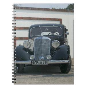 antique mercedes notebook