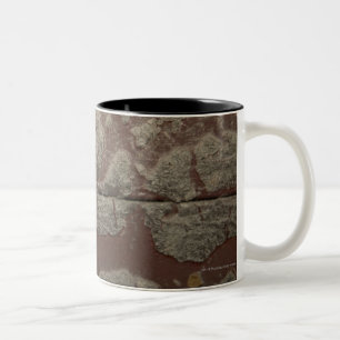 Antique Metal Lock on Stone Wall Two-Tone Coffee Mug