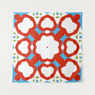 Antique mexican talavera ceramic. Graphic design. Tapestry