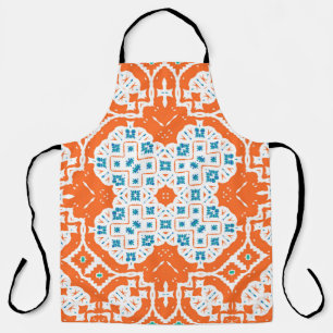 Antique mexican talavera ceramic. Vintage seamless Apron