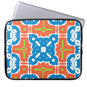 Antique mexican talavera ceramic. Vintage seamless Laptop Sleeve