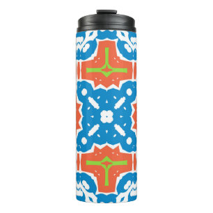 Antique mexican talavera ceramic. Vintage seamless Thermal Tumbler