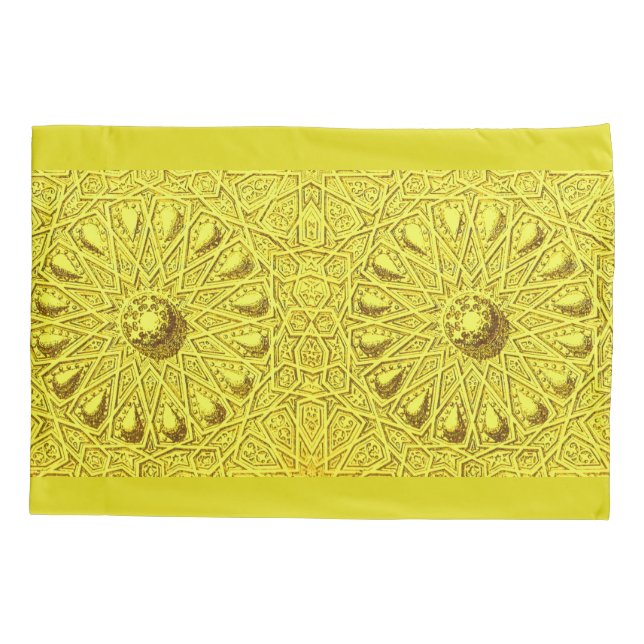 antique Middle Eastern motif Pillowcase (Back-Left)