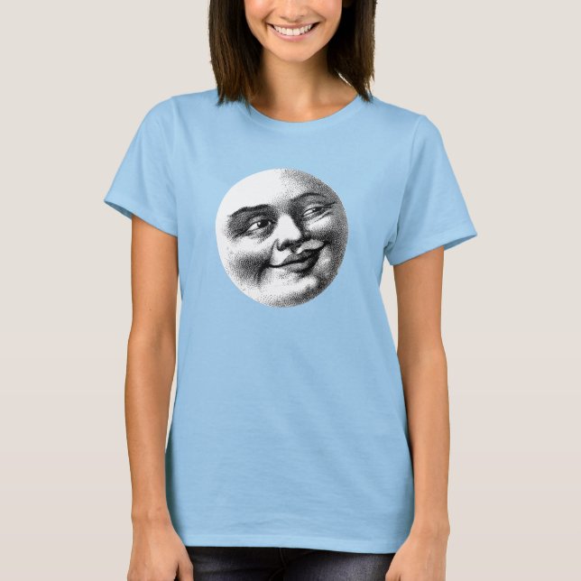 Antique Moon Face  T-Shirt (Front)