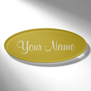 Antique Moss Name Tag