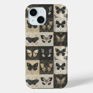 Antique Moth & Butterfly Collage  iPhone 15 Case