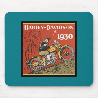 ANTIQUE MOTORCYCLE POSTER MOUSE MAT