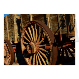 Antique mule train wagon
