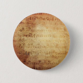 Antique Music 6 Cm Round Badge