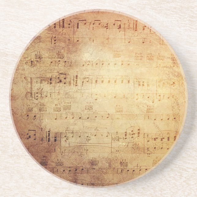 Antique Music Coaster (Front)