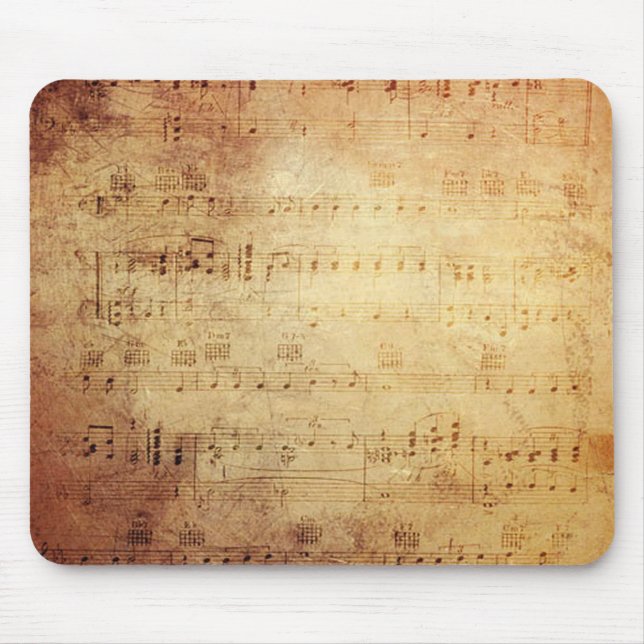 Antique Music Mouse Mat (Front)