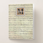 Antique Music note Musician Monogram 