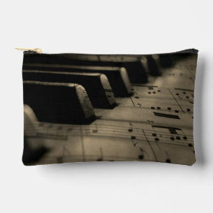 Antique Music Piano Keys Accessory Pouch