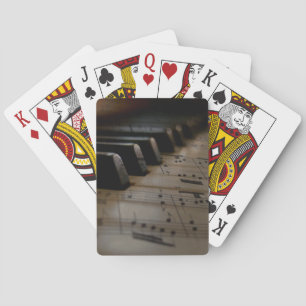 Antique Music Piano Keys Bicycle Playing Cards