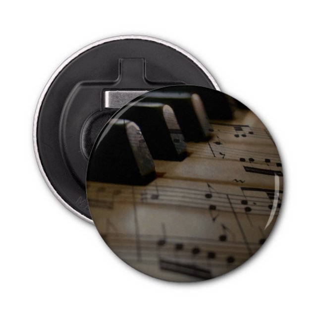 Antique Music Piano Keys Bottle Opener (Front)