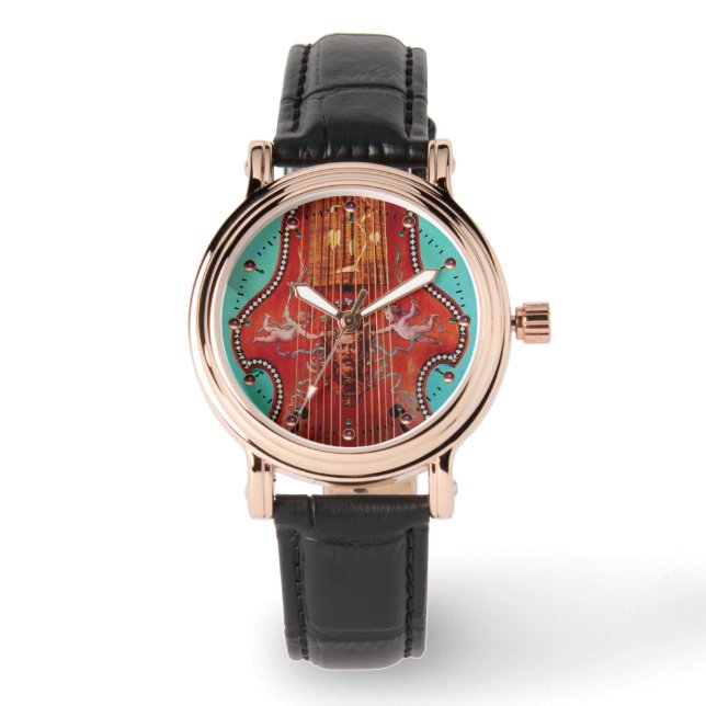 ANTIQUE MUSICAL INSTRUMENTS ,LYRA DA GAMBA Music Watch (Front)