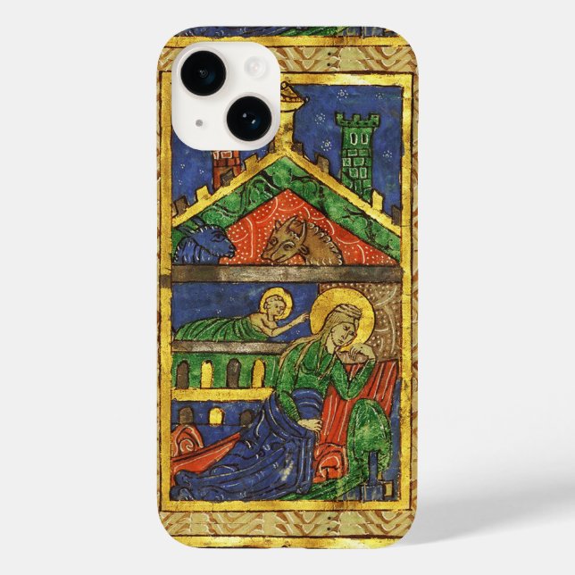 ANTIQUE NATIVITY CHRISTMAS PARCHMENT Case-Mate iPhone CASE (Back)