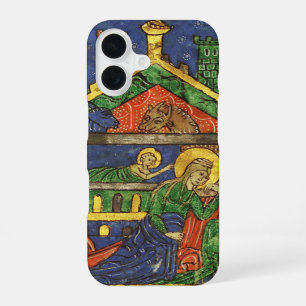 ANTIQUE NATIVITY CHRISTMAS PARCHMENT iPhone 16 CASE