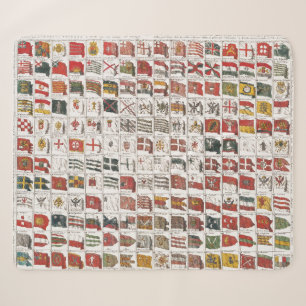Antique Nautical Flags of the World Poster Sherpa Blanket