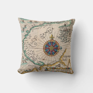 Antique Navigation Map Cushion