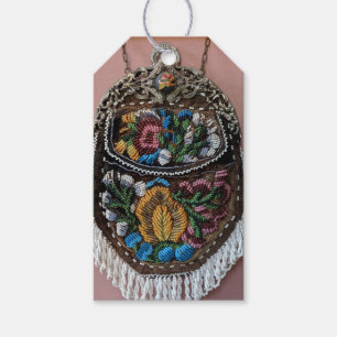 Antique Needlepoint Handbag Photography Gift Tags