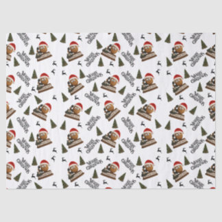 Antique Nut Christmas Wrapping Paper