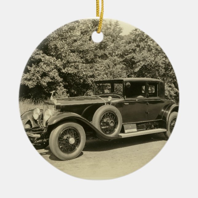 Antique Old Car- Ornament (Front)