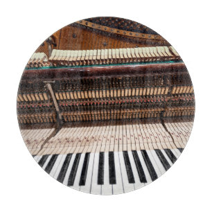 Antique Old Concert Piano Photo Cutting Board