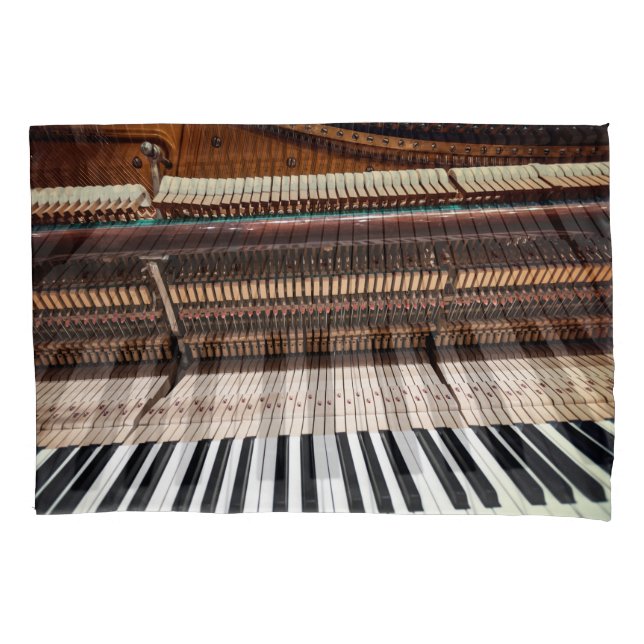 Antique Old Concert Piano Photo Pillowcase (Front)