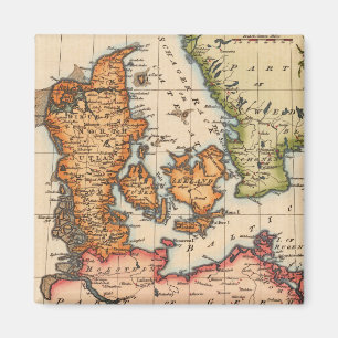 Antique Old Map Inspired (10) Magnet
