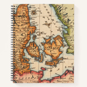 Antique Old Map Inspired (10) Notebook