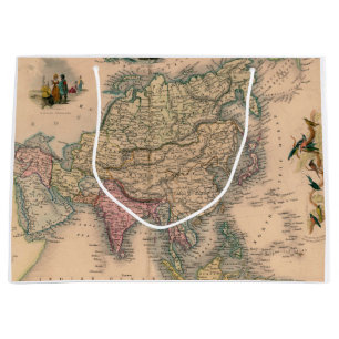Antique Old Map Inspired (11) Large Gift Bag