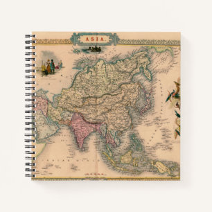 Antique Old Map Inspired (11) Notebook
