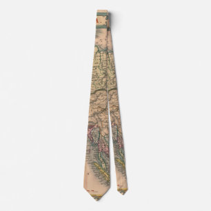 Antique Old Map Inspired (11) Tie