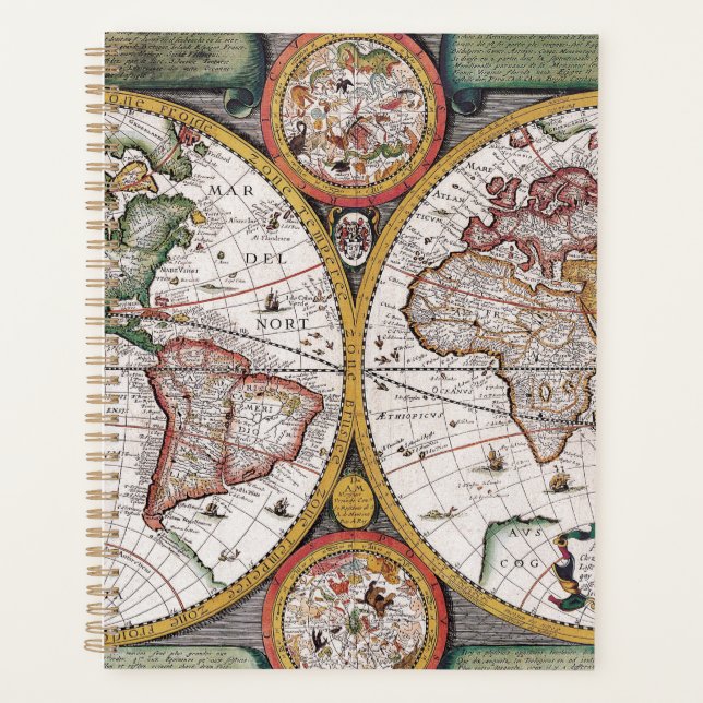 Antique Old Map Inspired (12) Planner (Front)